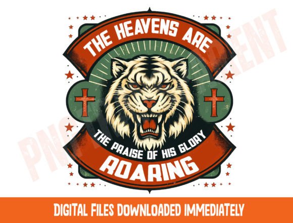 Bible Verse Png, Heavens Are Roaring PNG