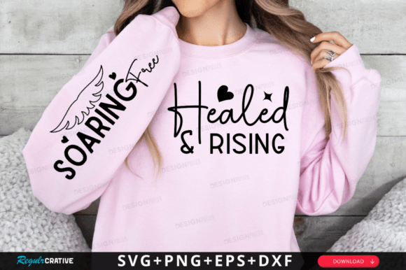 Healed Rising Sleeve Svg Design for T-Shirt Designs