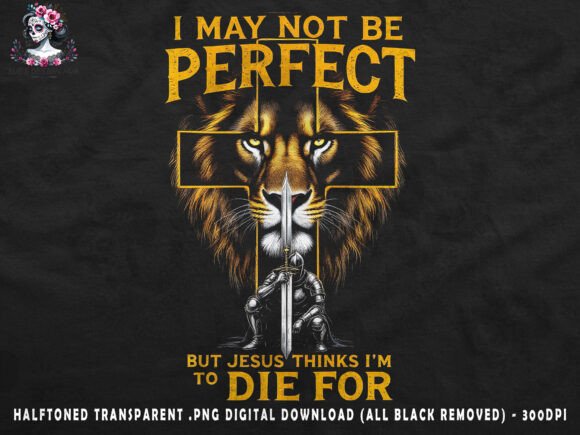 Lion Cross Faith Warrior T-Shirt Designs