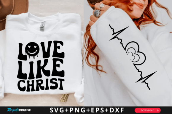 Love Like Christ Sleeve Svg Design T-Shirt Designs